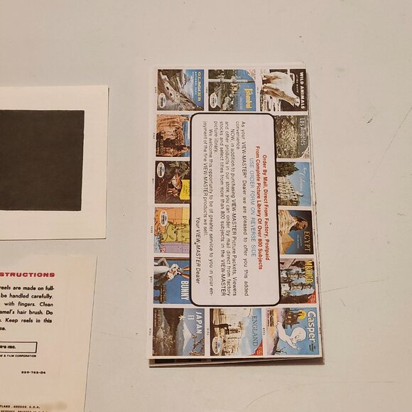 VINTAGE View Master Prehistoric Animals Reel Lot Packet of 3 1960s - Picture 6 of 13